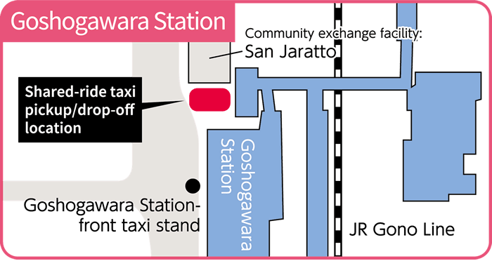 画像：五所川原駅 乗降場所