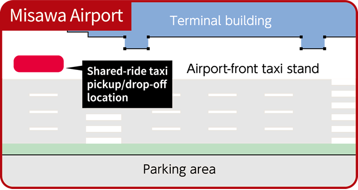 画像：三沢空港 乗降場所